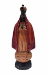 Mestre Zumbin, Nossa Senhora, escultura de madeira, 29cm de altura