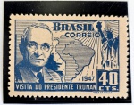 Brasil Selo com cartucho do valor partido Truman RHM C230A Novo