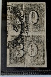 Brasil Par com Belo Pliê Vertical Verticais de 30 Réis RHM 13 Carimbado