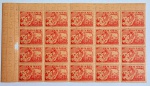 Brasil - Bombeiros (1956) - Bloco de 20 (4X5) selos em papel palha - 15 Mint e 5 (não contabilizados) novos com goma e amanci. - RHM C0378A