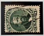 Brasil – Carimbologia – Dom Pedro II 100 réis com carimbo de S. ANTº DO RIO BONITO P.A. 1449