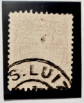 Brasil 1885 – Carimbologia – Dom Pedro II Cabecinha 100 réis com carimbo de S. LUIZ