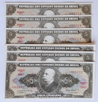 Brasil 1962 5 Cruzeiros 13 Cédulas Sequenciadas C071