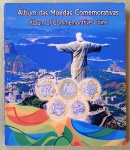 BRASIL - 2014 a 2016 - Álbum das Moedas das Olimpíadas Rio 2016 - com as 16 Moedas das Modalidades Olímpicas + Mascotes - Todas SOB/FC