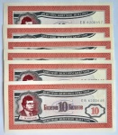 Rússia - 1994/97 - 10 Biletov Mavrodi  Banco MMM  (esquema Ponzi) - 10 Cédulas Flor de Estampa Sequenciadas - N# 444767