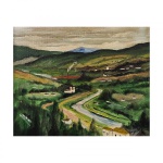 GUIGNARD, Alberto da Veiga. Cidade Colonial - o.s.t. -  40 x 50 cm. Com certificado da Fundação G