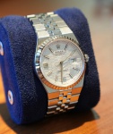 Relógio Rolex Land-Dweller, caixa de aço 36 mm , mostrador branco, visor de saphira , bracelete de a