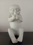 Estatua étnica de Pedra Africana . Medindo : 20x12 cm.