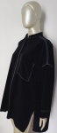ZARA BASIC - Linda Blusa preta ,com detalhes em costura branca . Tamanho : M.