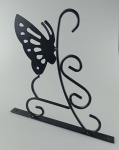 Aplique para parede em metal,  representando BORBOLETA . Medindo :26X25CM