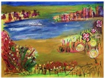 PATRÍCIA TORELLY  Acrílica sobre tela, composição figurativa de cores vibrantes e pincelada expressiva. Assinada no canto inferior esquerdo e datada 2023.Mede 70 x 50 cm.Nota da artista,  discípula e esposa do artista SANDRO DONATELLO, filho do consagrado pintor OSWALDO TEIXEIRA. Sua produção está ligada à tradição da pintura figurativa brasileira, desenvolvendo linguagem própria a partir de sua formação artística e do convívio com importantes referências da pintura nacional.