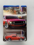 Miniatura Hot Wheels `69 Ford Mustang Boss 302, Coleção 60 Anos, escala 1:64. Item no estado conforme fotos. Carrinho de Coleção.