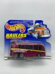 Miniatura Hot Wheels Haulers Over the Road Power Goin` Downtown Bus, miniatura de 1999, escala 1:64. Item no estado conforme fotos. Carrinho de Coleção.