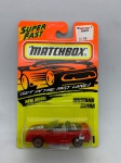 Miniatura Matchbox Mustang Cobra, miniatura de 1995, escala 1:64. Item no estado conforme fotos. Carrinho de Coleção.