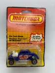 Miniatura Matchbox `69 Willy Street Rod, miniatura de 1984, blister e cartela no estado, escala 1:64. Item no estado conforme fotos. Carrinho de Coleção.