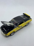 Miniatura Motor Cafrat 1969 Ford Mustang, abra capô e porta-malas,amarelo,  escala 1:38. Item no estado conforme fotos. Carrinho de Coleção.