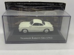 Miniatura Volkswagen Karmann-Ghia (1962), escala 1:43. Item no estado conforme fotos. Carrinho de Coleção.
