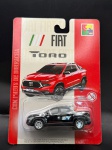 Miniatura CKS Fiat Toro escala 1/64, Pneus de Borracha, lacrado. Carrinho de coleção, item no estado conforme fotos.