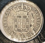 RM016 - Moeda Brasil - 160 Réis - Prata - 1787 - MPR344MS - Coroa Baixa - Excelente Peça