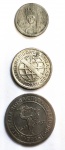 AV1164 - Serie com 3 Moedas de 100-200 e 400 réis de 1932 - Série vicentina - Excelentes peças - SOB - R$ 220 - FC - R$ 540
