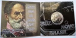 AV2098 - Folder com moeda 1 Cruzado Novo - Centenario da Republica do Brasil - 1989 - Brasil