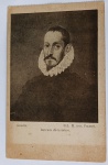 Antigo Cartão Postal P&B  Pintura "Retrato de hombre" de El Greco (Museu do Prado)
