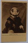 Antigo Cartão Postal P&B  Retrato da Marchesa Artemisia Brignole Sale Negrone (Palazzo Rosso, Gênova)