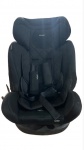 DIVERSOS - Cadeira para automóvel infantil, modelo Vita da marca Infanti, na cor preta, com estofado acolchoado matelassê, encosto de cabeça ajustável, cinto de segurança de cinco pontos com protetores e base giratória, apresentando desgastes naturais do tempo e marcas de uso.