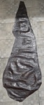 Tapete couro de cobra. Med. 250 x 85 cm largura.