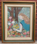 SONIA APELFELD. " Colhendo flores" assinado no C.I.E. OST, intitulado e datado no verso 12/01/1990. Med. 110 x 90/80 x 60 cm. RETIRADA POR CONTA DO ARREMATANTE NO GALPÃO EM SÃO CRISTOVÃO COM AGENDAMENTO.