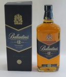 WHISKY - BALLANTINES, Scotch Whisky 12 anos, 1 litro, lacrado, em caixa original.