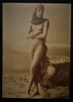 CARTOFILIA - Cartão Postal Fotográfico Sem Circulação Imagem de Fotografo Desconhecido - Camponesa Egípsia (Fellah) Cairo, cerca de 1885. Med. 10cm x 15cm