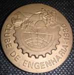 NUmismática - Clube de Engenharia - 1880 - 1.º Centenário 1980. Diam50mm