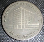 Numismática - Departamento Regional do Rio de Janeiro - Senai 35 Anos - 1942 à 1977. Diam 45mm