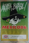 Colecionismo - Tabela Promocional da Atlantic dos Jogos da Copa do Mundo no México em 1986. Sem uso