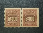 BRASIL - X39 1906 - TAXAS - PAR DE 5000 RÉIS , COM GOMA PLENA E SEM DEFEITOS 