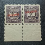 BRASIL X-35 - SPECIMEN 1906 - PAR DE SPECIMEN COM GOMA PLENA E SEM DEFEITOS - ESCASSO