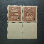 BRASIL - X-36 - SPECIMEN 1906- PAR DE SPECIMEN COM GOMA PLENA E SEM DEFEITOS - ESCASSO