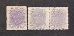 BRASIL - 73/73A 1890/94 - SELOS CRUZEIROS - LOTE COM 3 VALORES NOVOS, COM VARIAÇÕES DE CORES - RHM 205 UFS