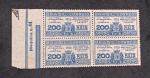 BRASIL - C-99 1935 - FEIRA INTERNANCIONAL DE AMOSTRAS - BLOCO COM 4 VALORES COM GOMA PLENA  E SEM DEFEITOS - RHM 100UFS
