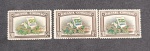 BRASIL - C-127 1938 - PROPAGANDA DO CAFÉ BRASILEIRO - LOTE COM  3 VALROES NOVOS SEM GOMA  - RHM 45UFS