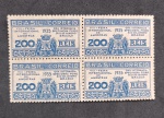 BRASIL C-99 1935 - EXCELENTE QUADRA C/GOMA PLENA E SEM DEFEITOS  100UFS