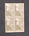 BRASIL - C-25 1930 - CONGRESSO DE ARQUITETURA- BONITA QUADRA C/GOMA PLENA - 240UFS