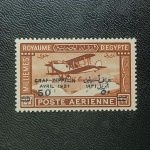 EGITO A-03 - ZEPPELIN 1931 - SELO NOVO COM GOMA PLENA E SEM DEFEITOS  - GRAF ZEPPELIN - YVERT 60EUROS
