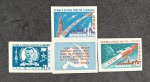 RUSSIA - YVERT 2401/03 1961 - EXPLORAÇÃO ESPACIAL - LOTE COM VALORES NOVOS , SEM GOMA - BONITA SÉRIE  - 