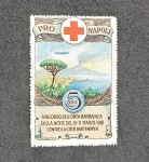 NAPOLI 1917 - CRUZ VERMELHA - SELO P/ AJUDA HUMANITARIA  A CRUZ VERMELHA