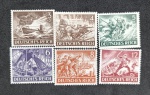 ALEMANHA 1943 - LOTE COM 6 UNID. COM GOMA PLENA - 2 VALORES COM CHARNEIRA
