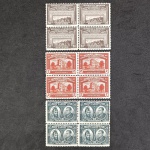 HONDURAS - 1938 - LOTE COM 3 QUADRAS C/GOMA PLENA