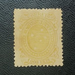 BRASIL 77 - 1892 - SELOS CRUZEIROS - 1 UNID. 1000 RÉIS CASTANHO AMARELADO, NOVO - 165UFS