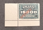 BRASIL - D-45 1913 - SPECIMEN - SELO PARA DEPÓSITO, VALOR NOMINAL 1000 RÉIS - C/ GOMA PLENA 